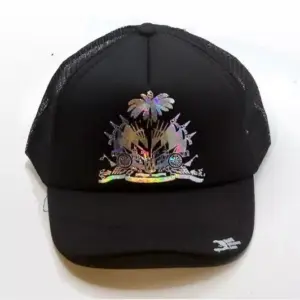 Piyay, kasket, SILVER METAL ARMOIRIES, casquette, Haitian Gift, Kepi
