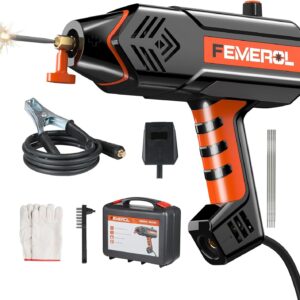 Aparey pou Soude Wèldè pòtatif li 110V, ideal pou Biznis, pou ti ak gwo travay, Portable Welder invete, 120A Portable Baton Welder, aparey pou soude  IGBT Inverter Digital Display ak Set zouti soude ak bwat zouti.