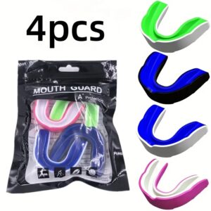 Fleksib EVA 4pcs Pwoteksyon dan BOX , pwotej bouch - Ekipman pwoteksyon pou foutbòl, baskètbòl, Hockey, MMA, boksè, Taekwondo, sport Arts masyal, Karate - ekipman espò | Gad dan espo