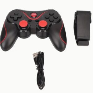 Game Kontwole, Gear X3 Gaming Controller + Sipo +  kab usb, Sipò Bluetooth, Filè ak Mode, Odinatè Game Controller Gamepad pou Android pou IOS Telefòn mobil TV CP VRGear X3 Gaming Controller + Sipo +  kab usb, Sipò Bluetooth, Filè ak Mode, Odinatè Game Controller Gamepad pou Android pou IOS Telefòn mobil TV CP VR