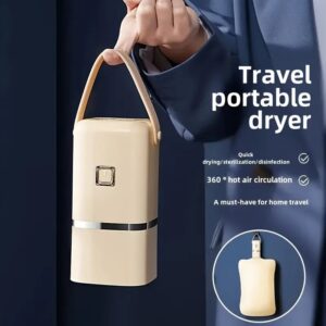 Machine a Seche rad pòtab, 110V |apre  Lesiv Seche rad ou, pa itilize soley lap abime rad la, li bon pou tou kalte : chemiz, pantalon, kilòt, soutyen, kalson, boxè, chosèt ak rad ti bebe. se yon gwo ka do ou kay by : Ideyal, anivèsè nesans, gradyasyon, kado maryaj, kado pou yon fanmi,  zanmi pou moun ki moun voyage ampil, kan, apatman