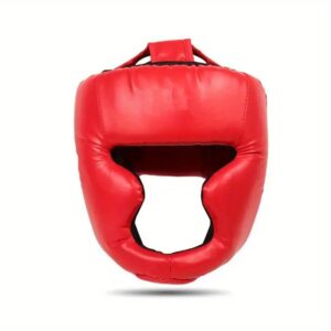 Pwoteje tèt ou nan Jwet Box style: 1pc Mask Taekwondo Headgear ak twou vantilasyon pou Karate ak konbatan Arts masyal! Bokse