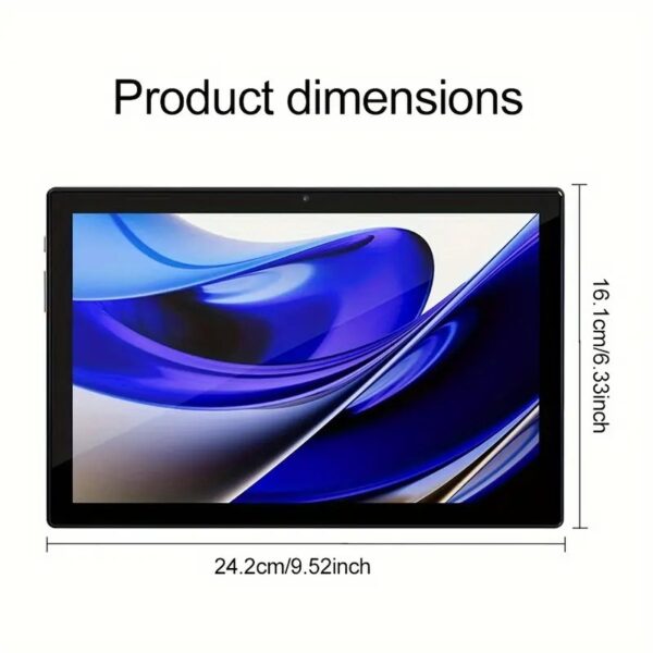 Tablèt 10.1 128GB ROM 12GB (4GB + 8GB) Android 14 OS + klavye + souri + Plim + kas, Ideal Pou Pwofesyonel doub kamera, ekran ekspozisyon wo definisyon - Image 4