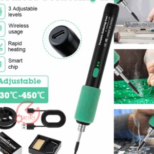 Aparey pou soude li USB Rechargeable, pou biznis li 15W Portable reglabl kontwòl tanperati, ki pa glise Grip,  konpatib ak PC ak enstriman elektrik, 650mAh ityòm polymère batri, pa gen okenn asanble obligatwa. soudi sou telefon, tablet, mont e latriye
