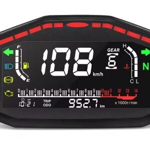 Enstriman Inivèsèl Motosiklèt Dijital Tachometer Odomèt Dijital Tachometer Tachometer Dijital Tachometer Odomèt