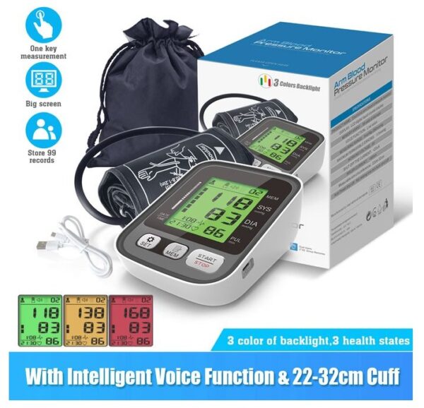 Tansyomet Blood Pressure Monitor Medikal se yon aparèy medikal versatile ak itilizatè-zanmitay, ideyal pou itilizasyon lakay oswa nan klinik. Medical ou ka van sevis pran tansyon ,  Biznis pou rentre kob - Image 2