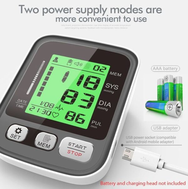 Tansyomet Blood Pressure Monitor Medikal se yon aparèy medikal versatile ak itilizatè-zanmitay, ideyal pou itilizasyon lakay oswa nan klinik. Medical ou ka van sevis pran tansyon ,  Biznis pou rentre kob - Image 5