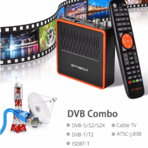 GTMEDIA DVB-S/S2/S2X FTA Digital  TV Box GTMEDIA GTCOMBO Android 9.0 + DVB-S2X/T2/C/ATSC-C(J.83B)/ISDBT Dekodeur Reseptè Satelit H.265 Tuner Reseptè