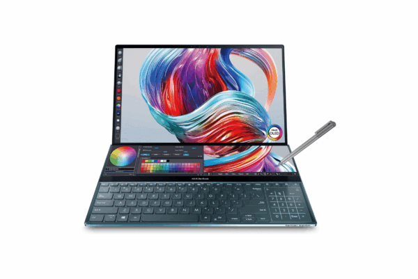 ZenBook Pro Duo Laptop, 15.6” 4K UHD NanoEdge Touch Display tablet, Intel Core i7-10750H, 16GB RAM, 1TB PCIe SSD, ScreenPad™ Plus, Windows 11 Pro