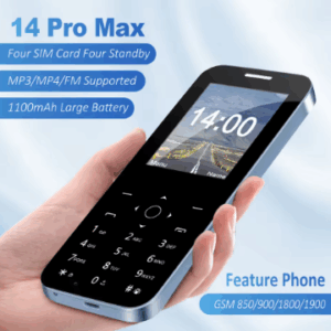 Edem Peze 14 PRO MAX, MKTEL M14 telefon ki pran 4 Sim Ekran 2.4" Screen 1100mAh Battery MP3 MP4 FM Radio Senior telephone