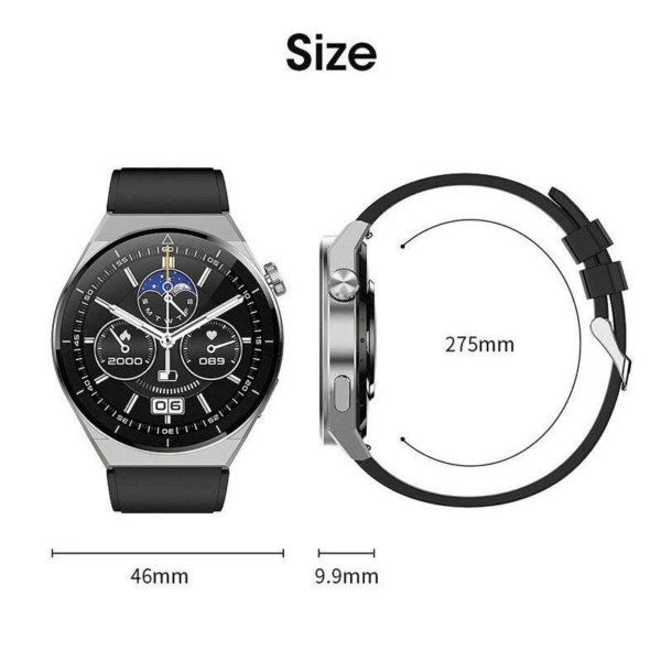 Mont intelijan Smartwatch ak kask, bwaslet Silver AI Noise Reduction Earplugs, With Message, Call Answering, Sleep Monitoring, Aktivite kontwole li kompatib ak IPhone/Android Phone, Smart Braslet, Gason / Fanm, kado fet Papa, anivese - Image 4