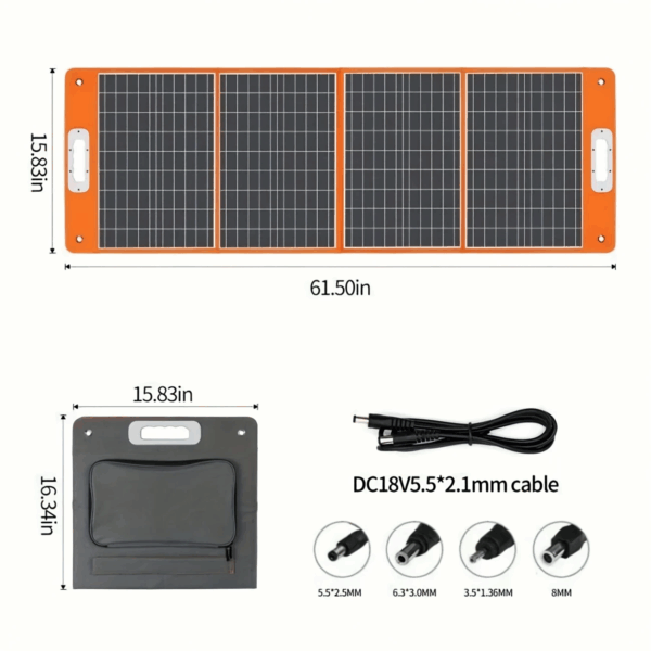 Generatris / Dèlko Solè 500W (Pik 1000W) 520Wh Power Station Delko sole. Lityòm Batri Pouvwa Pwovizyon pou ak AC/DC/USB/Type-C Sòti LED Flach pou Kay - Image 7