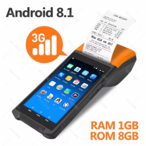 Aparey resi elektronik magasin, bolet , boutik  Android PDA Terminal POS Machin 5.0" Touch Screen Built-in 58mm Bluetooth Thermal Receipt Printer Support Wifi GPS