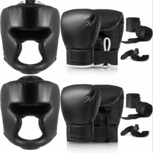 Twous Bòks Ki Gen Ladan 2 Pè Gan Bokse 16 Oz, Kas box , Vlope Men, Sport Pwoteksyon Bouch Espò Pou Adilt, Jèn,  espoDébutan, Ekipman Antrènman