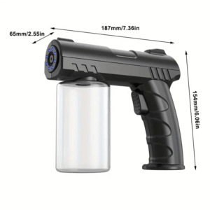 Nano-Spray Gun Biznis Kwafe, Nano-Atomizer, Atomizè Limyè Ble 9.47oz, Nano-Pistol Espre