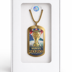 Haiti World Cup 2026 Gold Pendant – Limited Edition-Ayiti kado Souvni