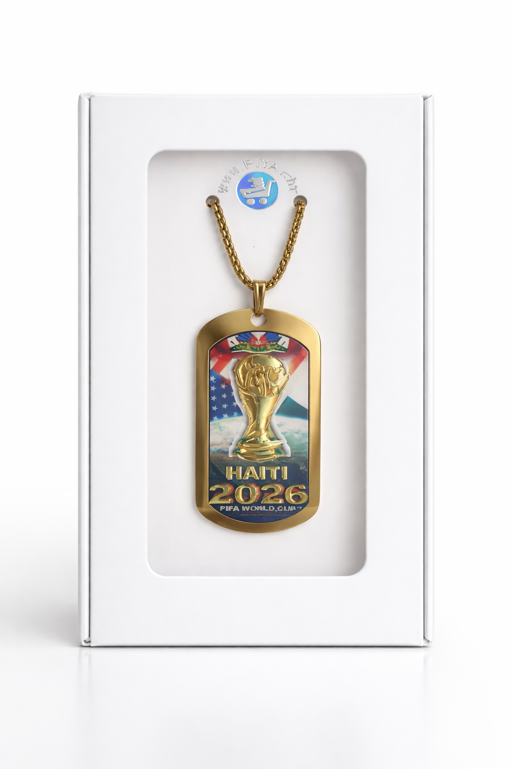 Haiti World Cup 2026 Gold Pendant – Limited Edition-Ayiti kado Souvni