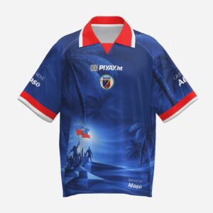 Haiti 2026 Official Jersey 🇭🇹🔥 | Wear the Pride. Feel Ayiti the Power. Tshirt only - Blue