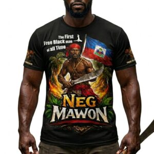 Neg Mawon: Spirit of Freedom ⭐Tshirt spirit of Haiti and the enduring symbol of Neg Mawon