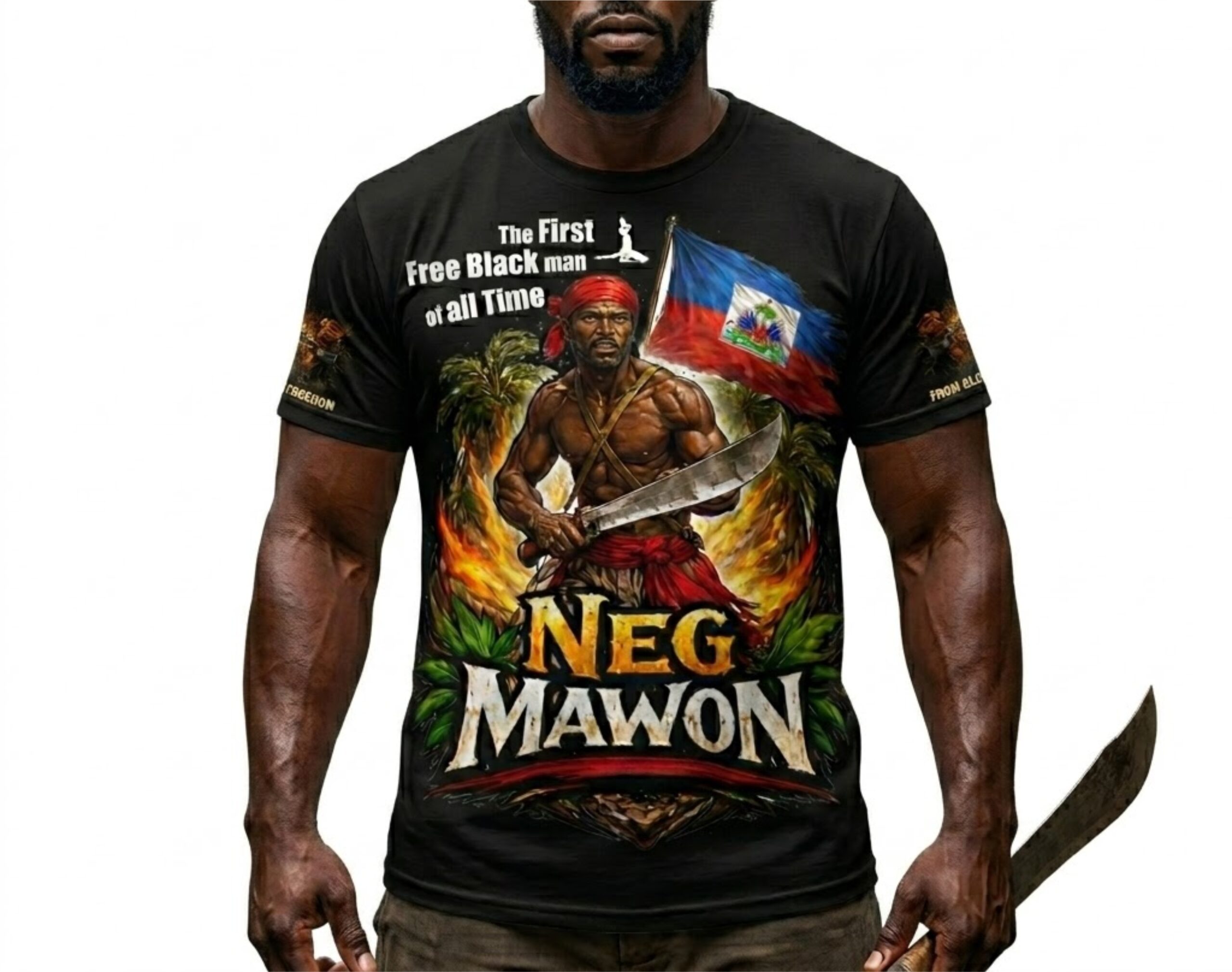 Neg Mawon: Spirit of Freedom ⭐Tshirt spirit of Haiti and the enduring symbol of Neg Mawon