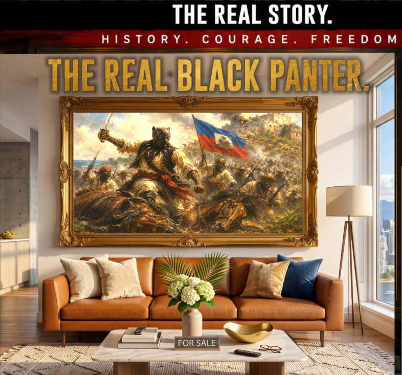 The Real Black Panther | Haitian History on Canvas Paint