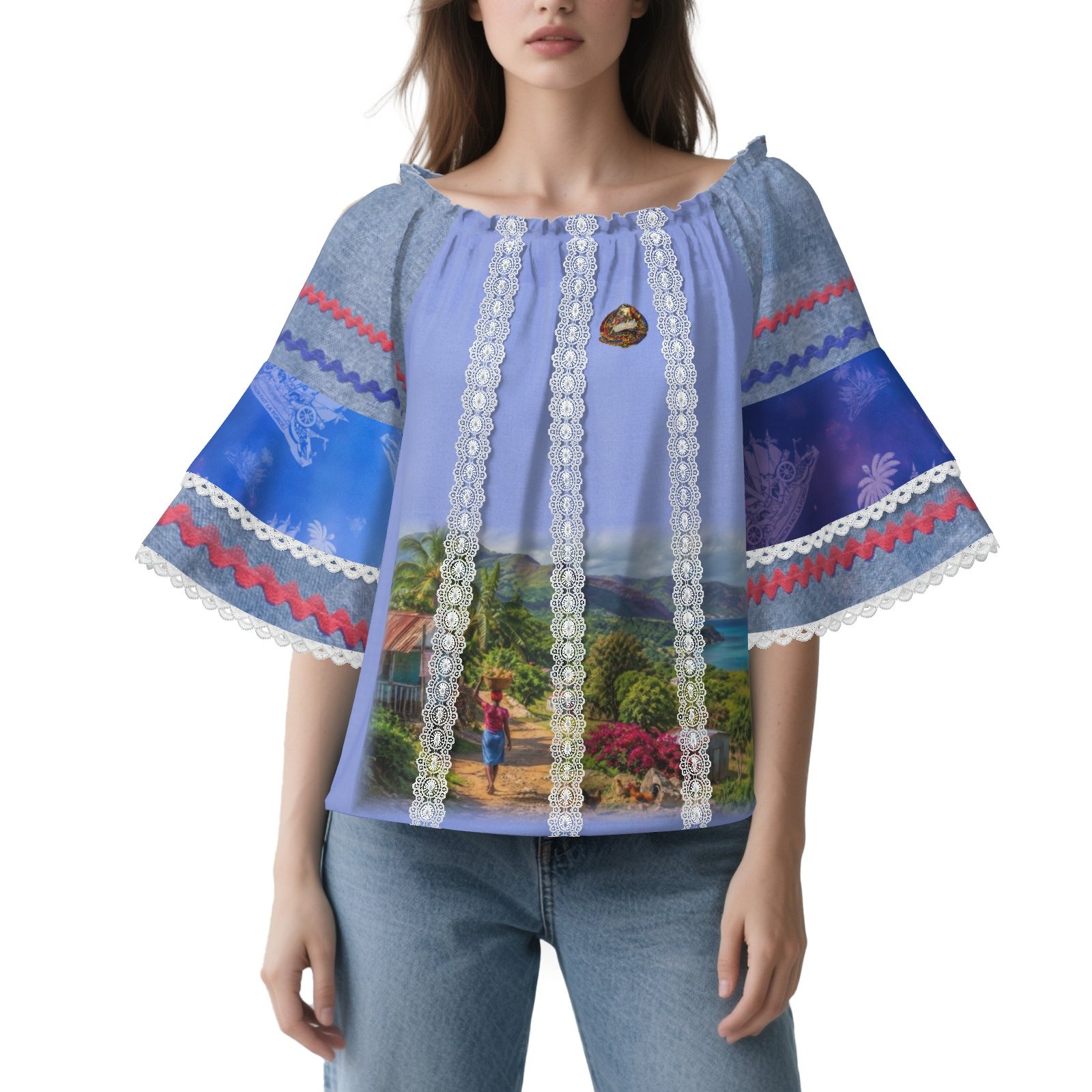 Authentic Haitian Karabela Top – A Celebration of Haitian Culture